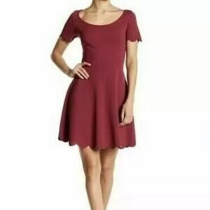 Vanity Room Dress Scallop Hem